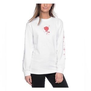 Valley High Rose White Long
Sleeve T-Shirt